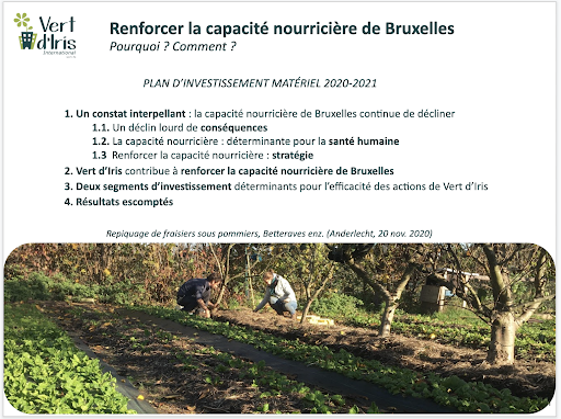 Plan pour renforcer la capacité nourricière de la région de Bruxelles
