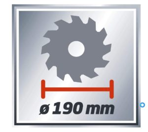 Diamètre de la lame du Einhell TC-CS 1400 190mm