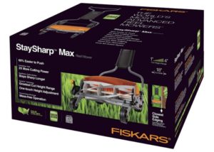 Carton d'emballage de la tondeuse manuelle Fiskars StaySharp Max