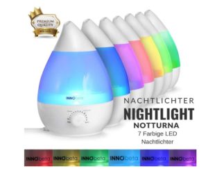 Les différentes innovations avec couleur et LED du INNObeta Waterdrop
