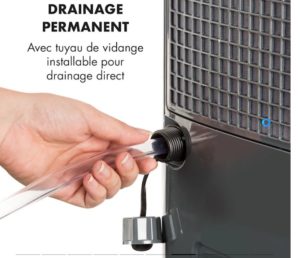 KLARSTEIN DryFy 20 drainage permanent avec tuyau de vidange