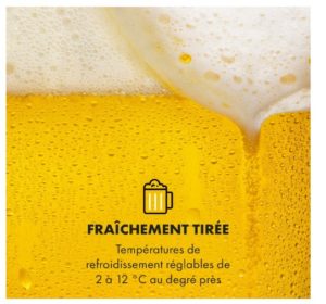 Plage de réglage temperature du Tireuses à bière Klarstein Beerkules