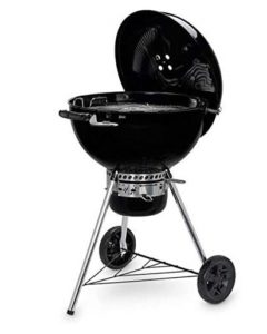 Barbecue à charbon Weber Master Touch GBS E-5750 couvercle ouvert