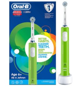 Vue bouton de commande du Brosses à dents enfants Oral-B Junior