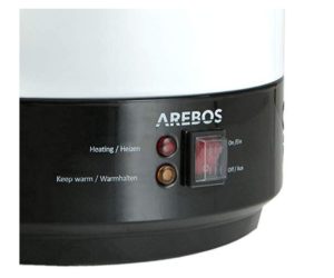 Bouton de demarrage et témoin de contrôle du stérilisateurs éléctrique Arebos