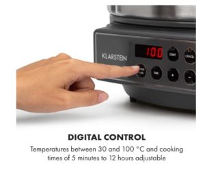 Stérilisateurs éléctrique Klarstein Lady Marmalade  avec bouton digital de contrôle