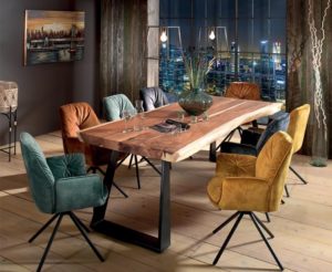 Table rectangulaire en bois massif Cocktail Scandinave