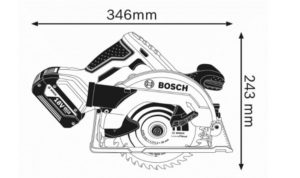 Dimension du Bosch Professional 06016A2200 sans-fil GKS