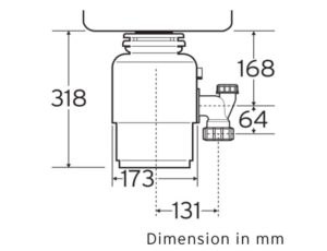Dimension de l'InSinkErator 77970h