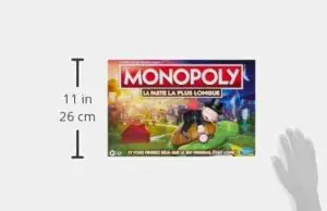 Dimension du Monopoly La Partie La Plus Longue