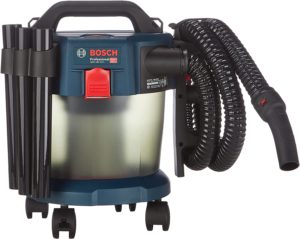 Vue de face de l'Aspirateur eau et poussière sans-fil GAS 18V-10 L Bosch Professional