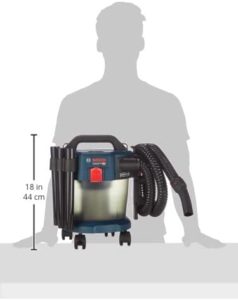 Dimension de l'Aspirateur eau et poussière sans-fil GAS 18V-10 L Bosch Professional