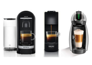 Machine café Vertuo, Nespresso et Dolce Gusto