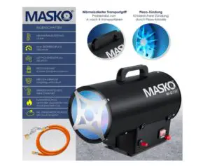 Radiateur soufflant à gaz de Masko® n2