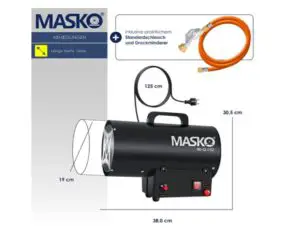 Radiateur soufflant à gaz de Masko® n3