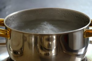 Préparation d'eau bouillante