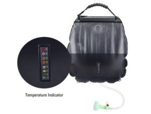 Thermomètre du Risepro Sac de douche solaire 20 litres, température 45 °C