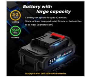 Romancom Mini tronçonneuse électrique avec batterie 4 et 6 n3