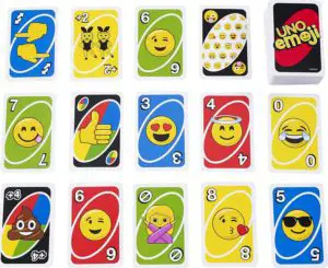 Carte du jeu Uno Emoji