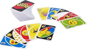 Lot de carte du jeu Uno Emoji