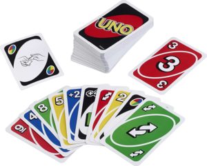 Lot de carte du jeu Uno Get Wild