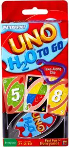 Coffret du jeu Uno H2O