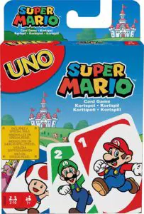Coffret du jeu Uno Super Mario Bros