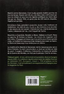 Dos du livre Clasico Barcelone-Real Madrid La guerre des mondes