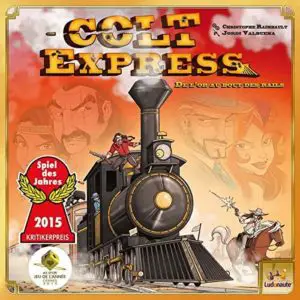 Vue de face du jeu Colt Express