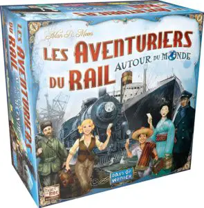 Emballage du jeu Les Aventuriers du Rail,Autour du Monde