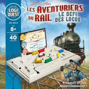 Vue de face du jeu Les Aventuriers du Rail : Le Défi des Locos