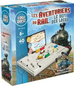 Emballage du jeu Les Aventuriers du Rail : Le Défi des Locos