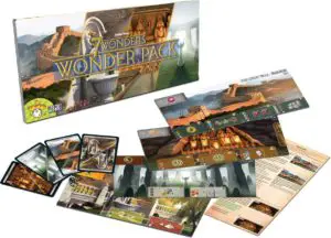 Vue d'ensemble du jeu 7 Wonders-Extension,Wonder Pack