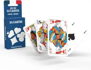 Vue d'ensemble jeu de cartes 8 Américain
