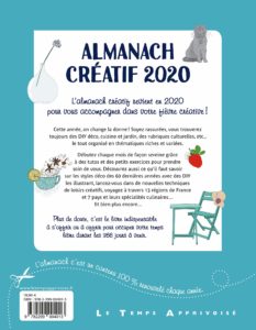 Dos du livre Almanach créatif 2020