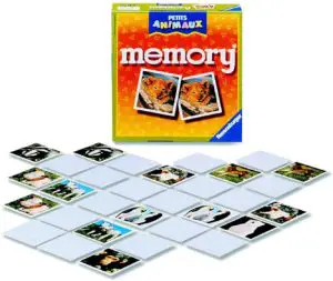 Vue d'ensemble du jeu Grand Memory-Thème Petits Animaux