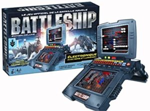 Vue d'ensemble du jeu Hasbro Battleship Deluxe Movie Edition