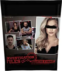 Emballage du jeu Investigation Files-Meurtre à Paris