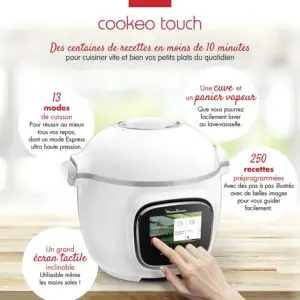 Caractéristique du Moulinex Cookeo Touch CE901100