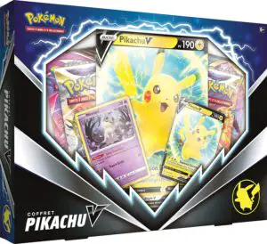 Emballage du jeu Pokémon Coffret Pikachu-V