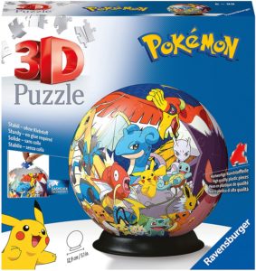 Vue de face du jeu Puzzle 3D Ball Pokémon