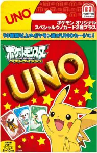 Emballage du jeu Uno Pokémon