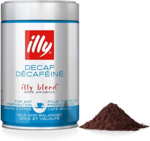 Café moulu espresso décaféiné Illy n1