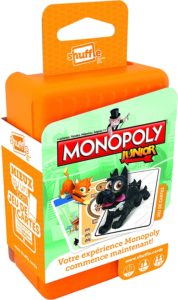 Vue de profil du Monopoly Deal Junior