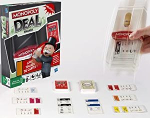 Vue d'ensemble du Monopoly Deal Shaker