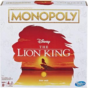 Vue de face du Monopoly Disney The Lion King