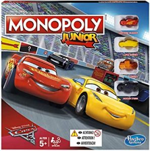 Coffret du Monopoly Junior Cars 3