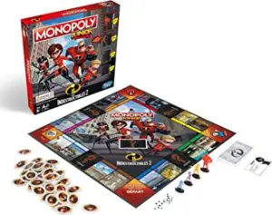 Vue d'ensemble du Monopoly Junior Les Indestuctibles 2