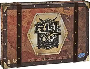 Vue de profil du jeu Risk 60ème Anniversaire Édition Collector