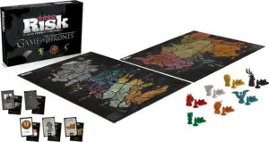 Vue d'ensemble du jeu Risk Game of Thrones Edition Collector
